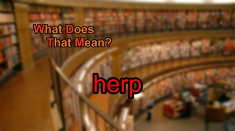 what does herp mean